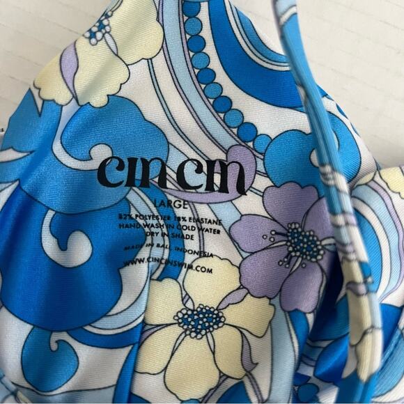 Cin Cin Women’s Shrine Retro Hippie Printed Bikini Top Size Large - Picture 7 of 7